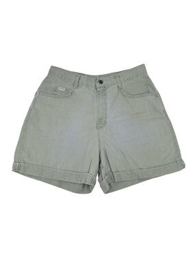 Vintage 90s Y2K Lee Riders High Waist Mom Jean Short Cotton Sage Green 29" Waist